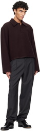 Rier Burgundy Fleece Polo