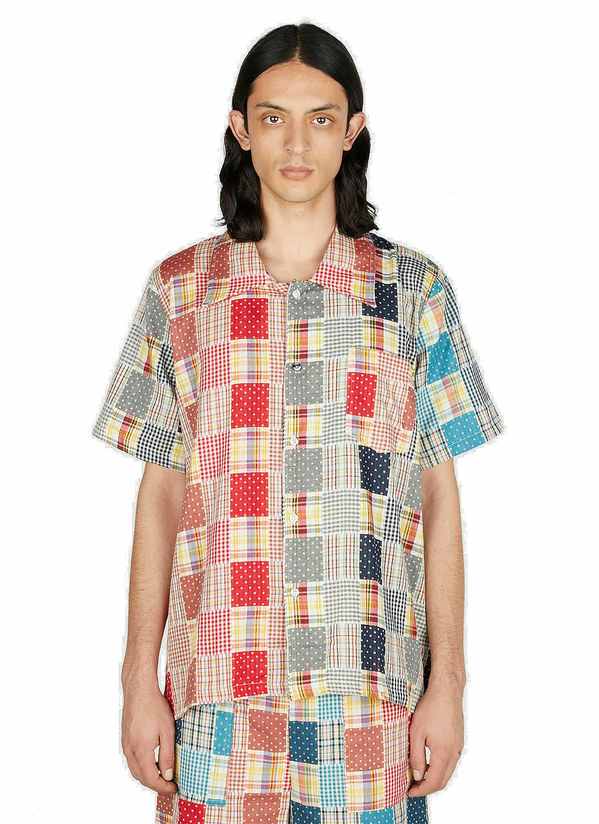 Photo: (Di)vision - Patchwork Check Shirt in Red