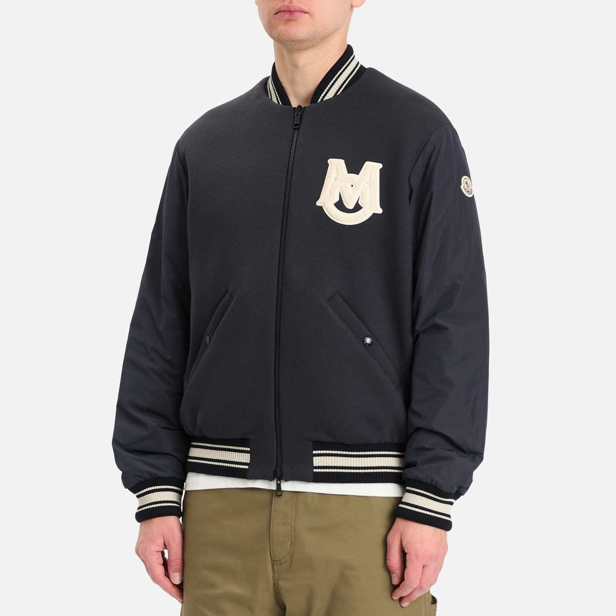 Moncler Men's Vennes Bomber Jacket in Navy