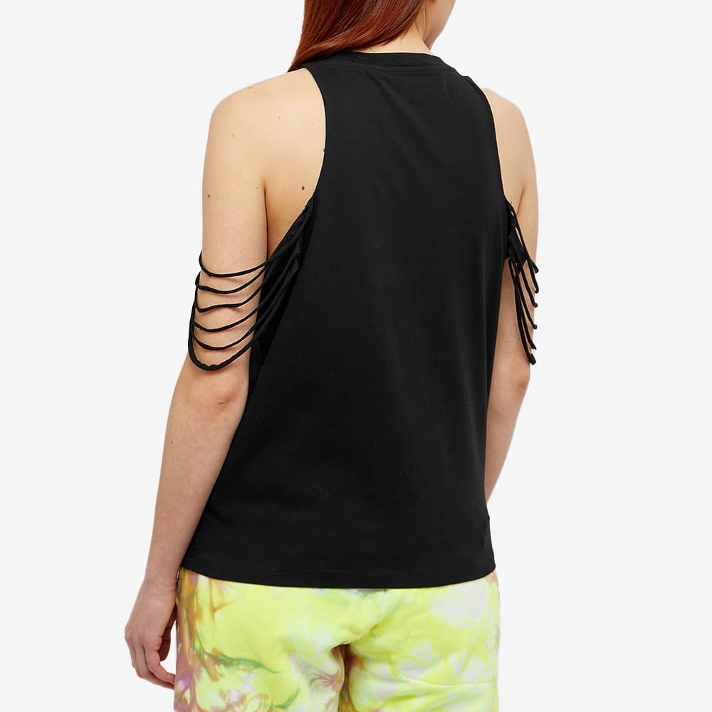 Aries Women's Slashed Shoulder Temple Vest in Black ARIES