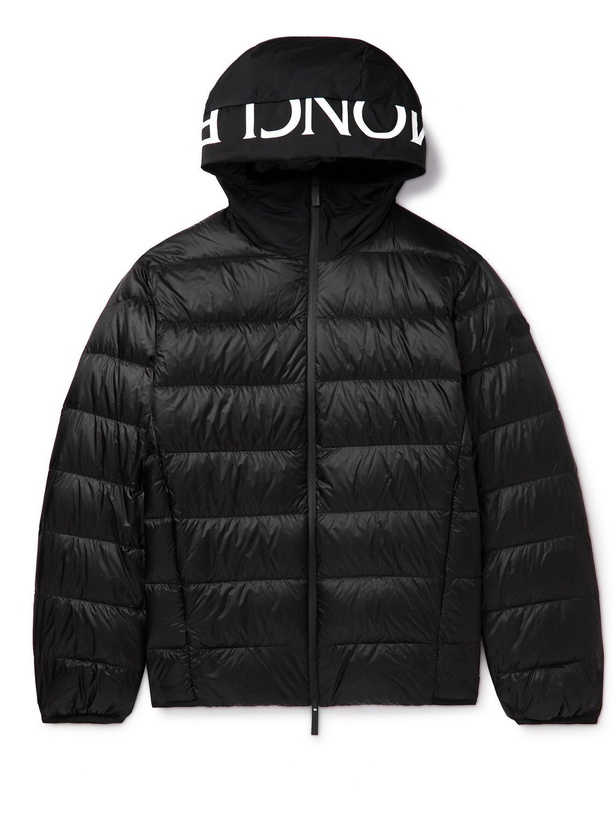 Photo: Moncler - Provins Slim-Fit Quilted Shell Hooded Down Jacket - Black