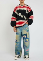 Nahmias Moto Patch Embroidered Denim