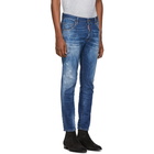 Dsquared2 Blue Distressed Skater Jeans