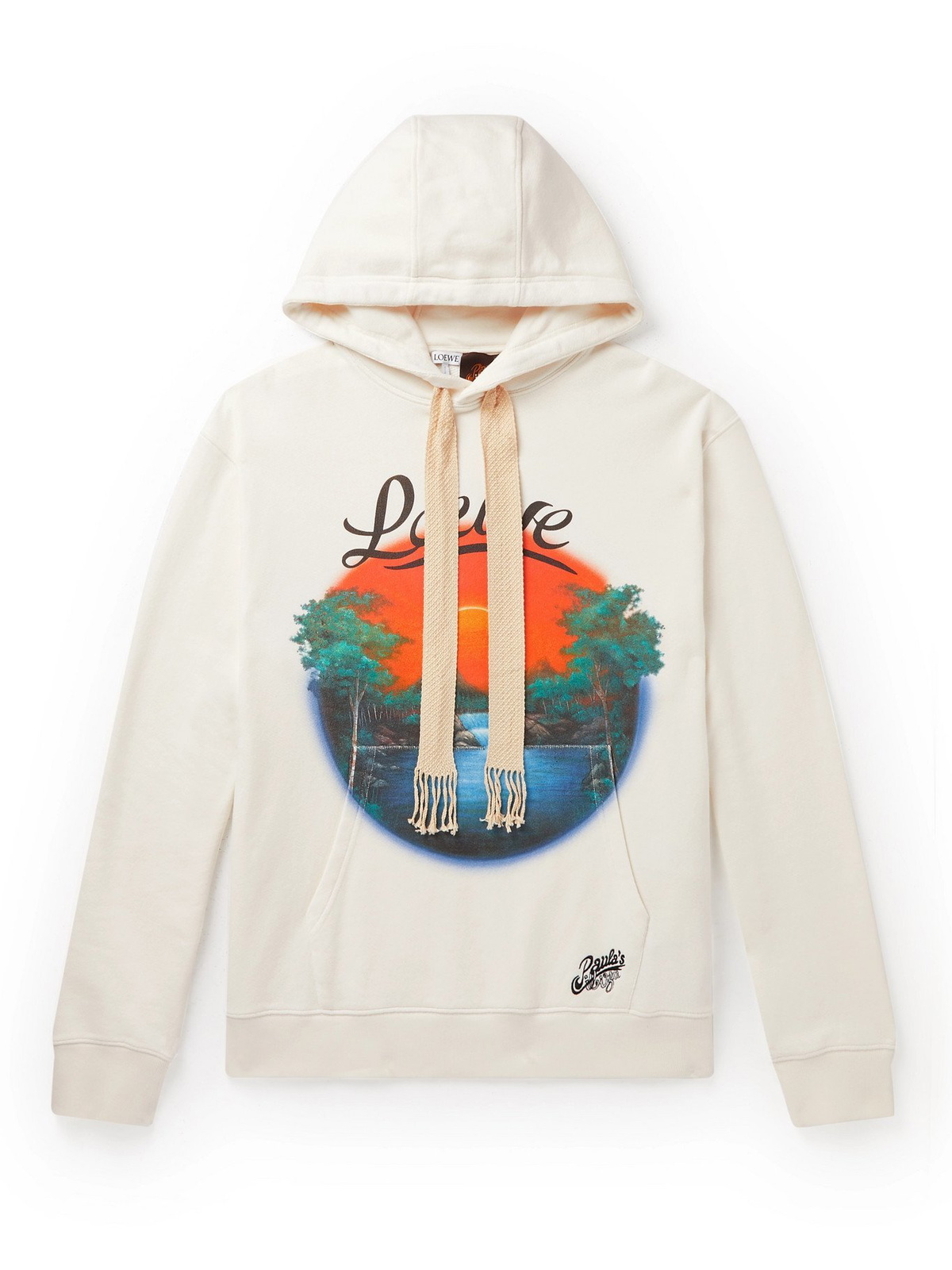 LOEWE - Paula's Ibiza Printed Loopback Cotton-Jersey Hoodie