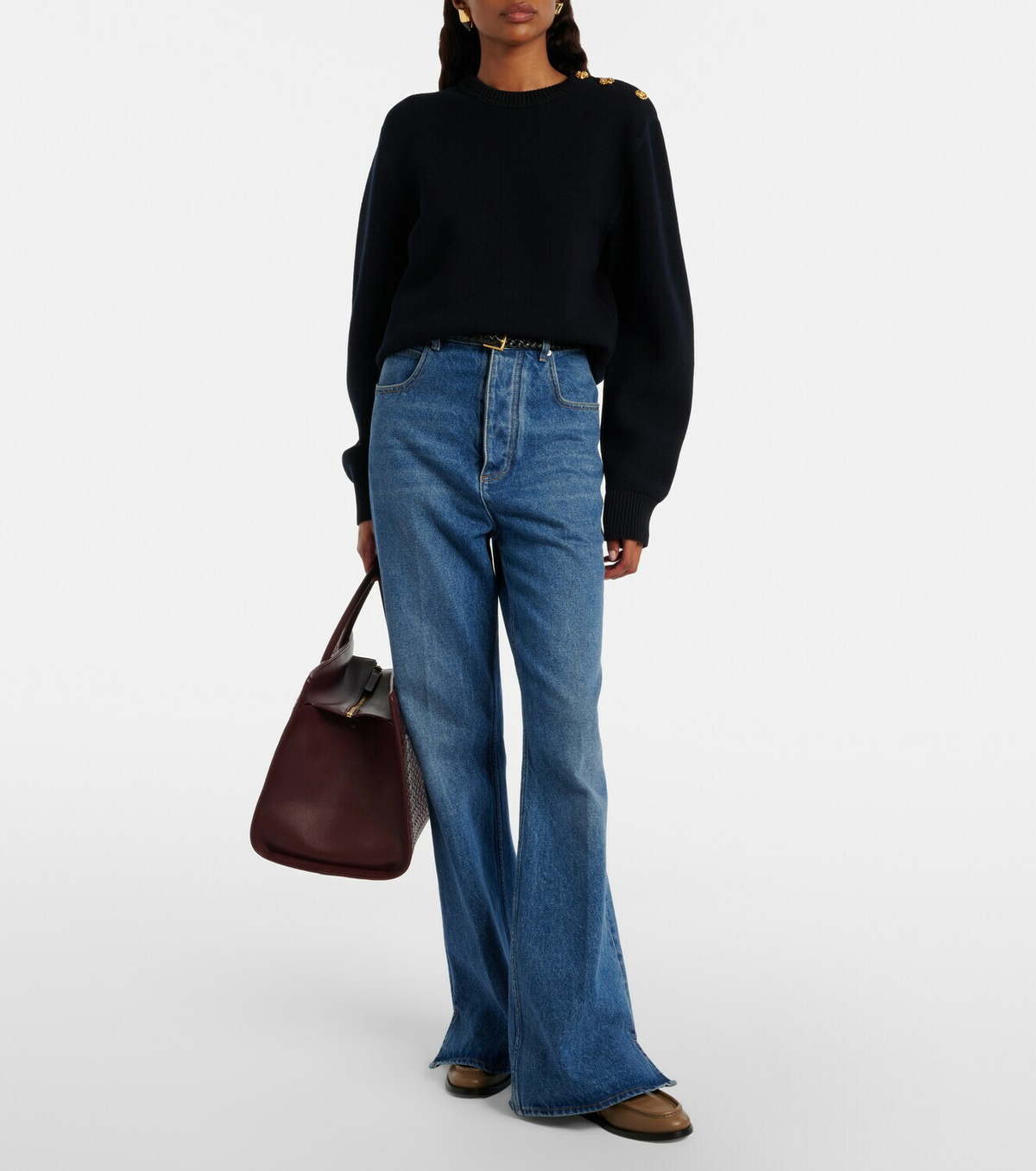 Bottega Veneta Knot wool and cotton-blend sweater