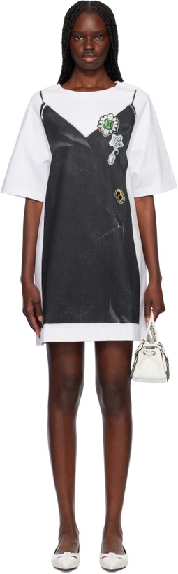 Photo: Marc Jacobs White & Black Trompe L'oeil T-shirt Minidress