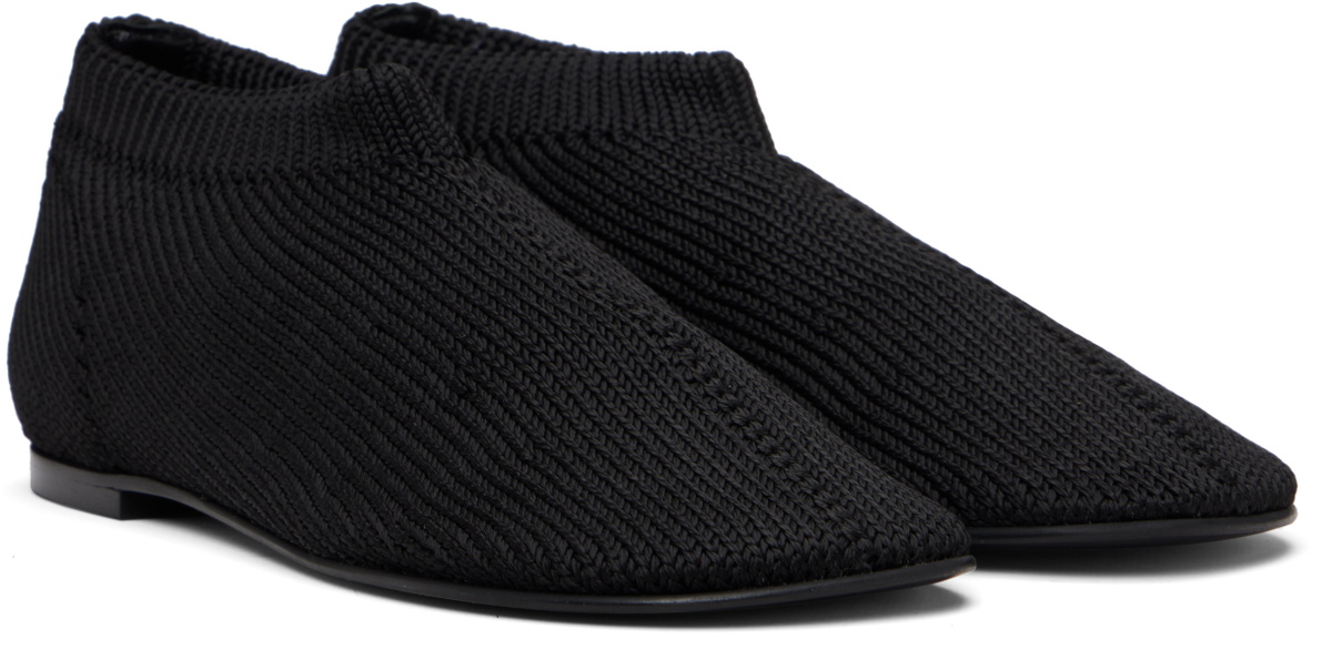 Proenza Schouler Black Glove Knit Loafers