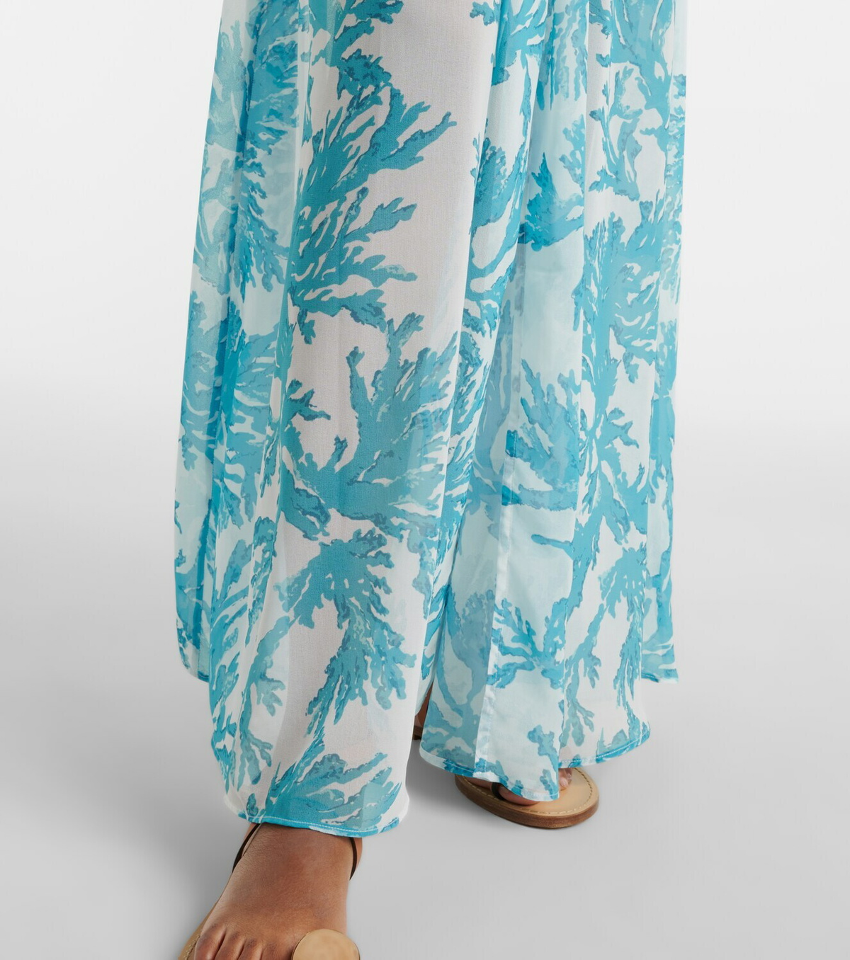 Alexandra Miro Chloe floral georgette kaftan