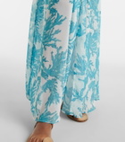 Alexandra Miro Chloe floral georgette kaftan
