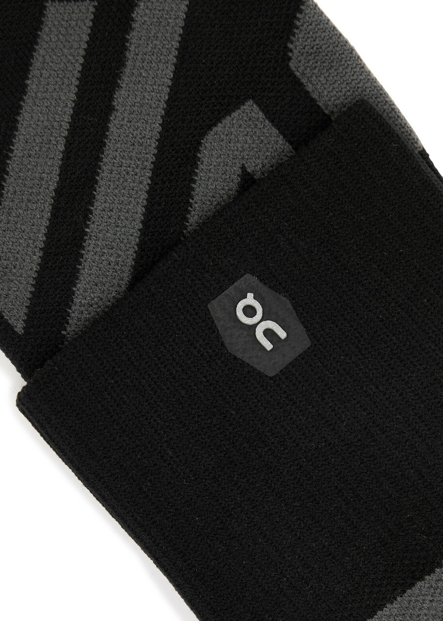 ON Performance Mid Stretch-jersey Socks Black