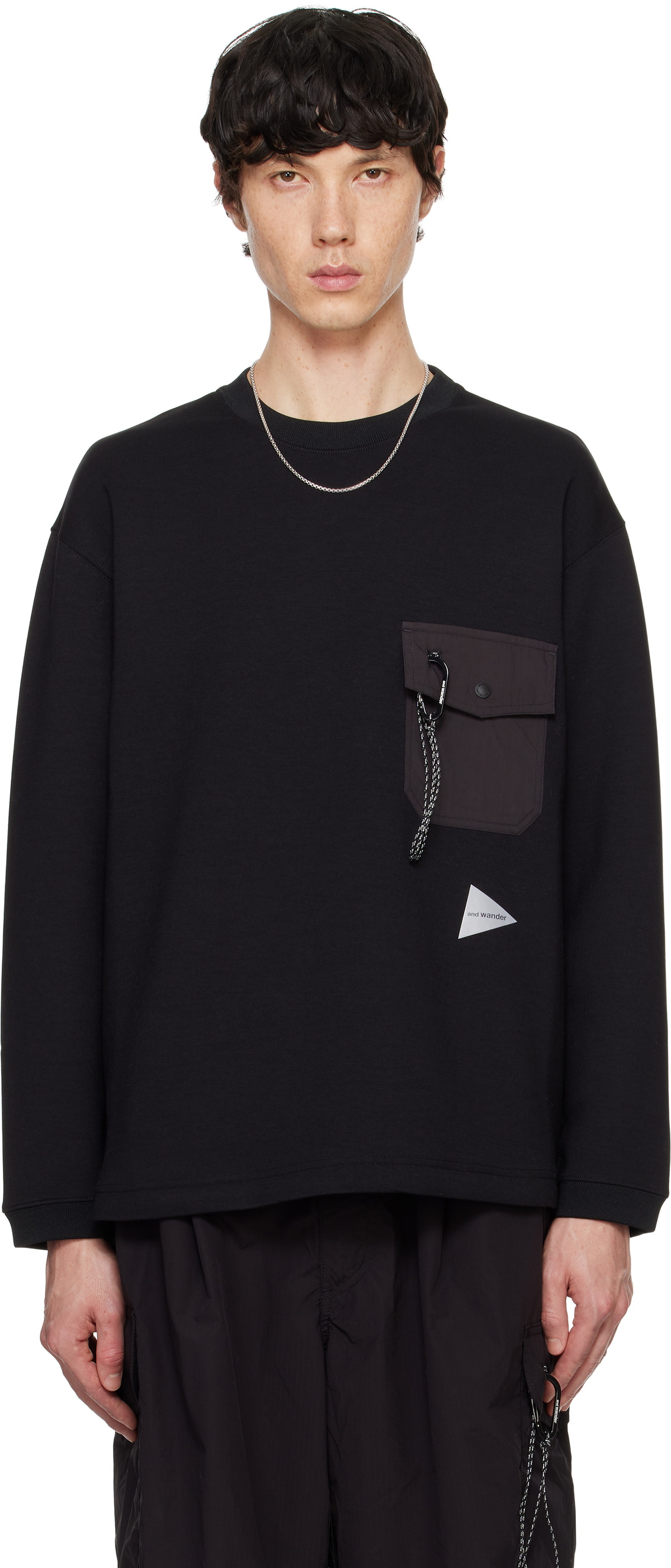 and wander Black Airly Warm Sweatshirt and Wander