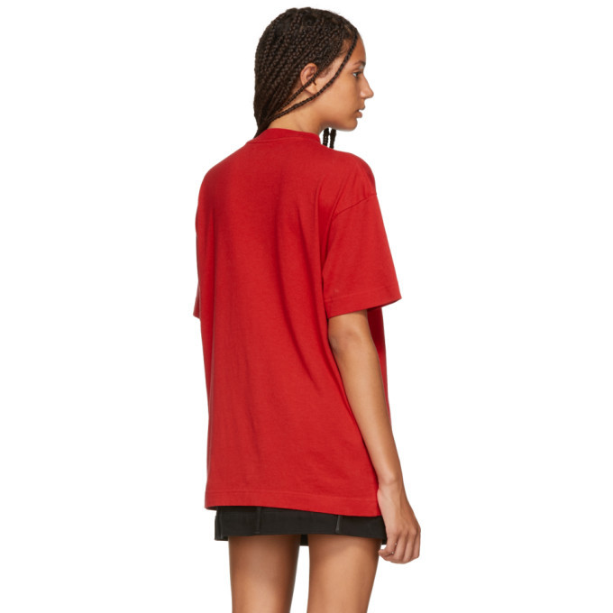 Palm Angels: Red Oversized T-Shirt