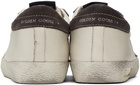 Golden Goose White & Gray Super-Star Sneakers