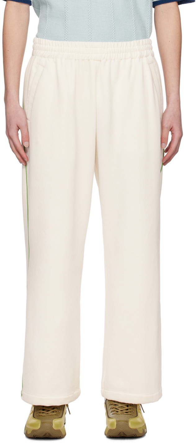 RICE NINE TEN Off-White Piping Lounge Pants