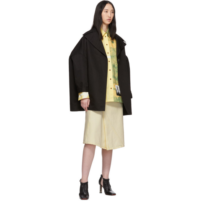 Proenza Schouler Yellow Denim Asymmetric Skirt Proenza Schouler