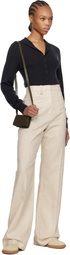 AMI Paris Khaki Ami de Coeur Strap Card Holder