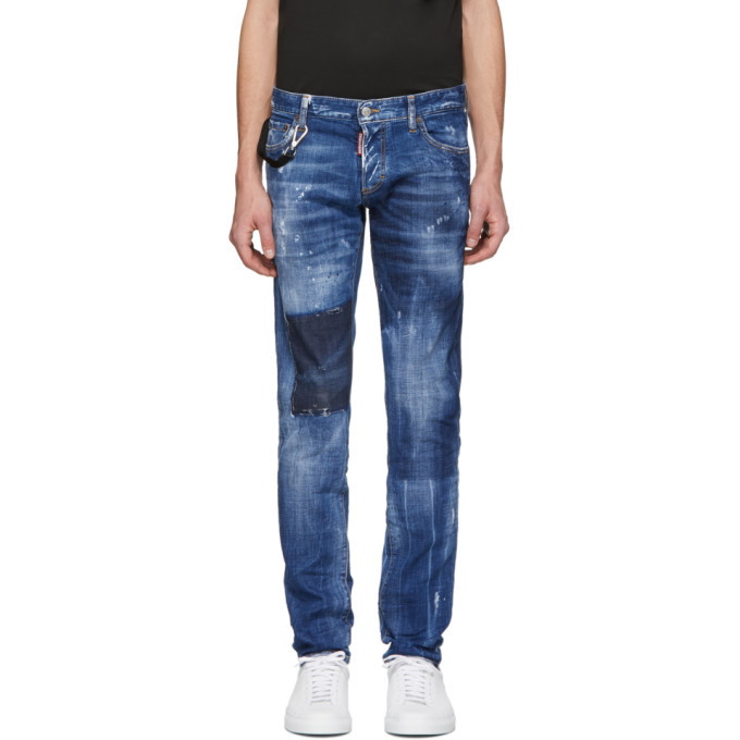 Photo: Dsquared2 Blue Dark Vicious Slim Jeans