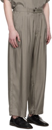 stein Khaki Wide Easy Trousers