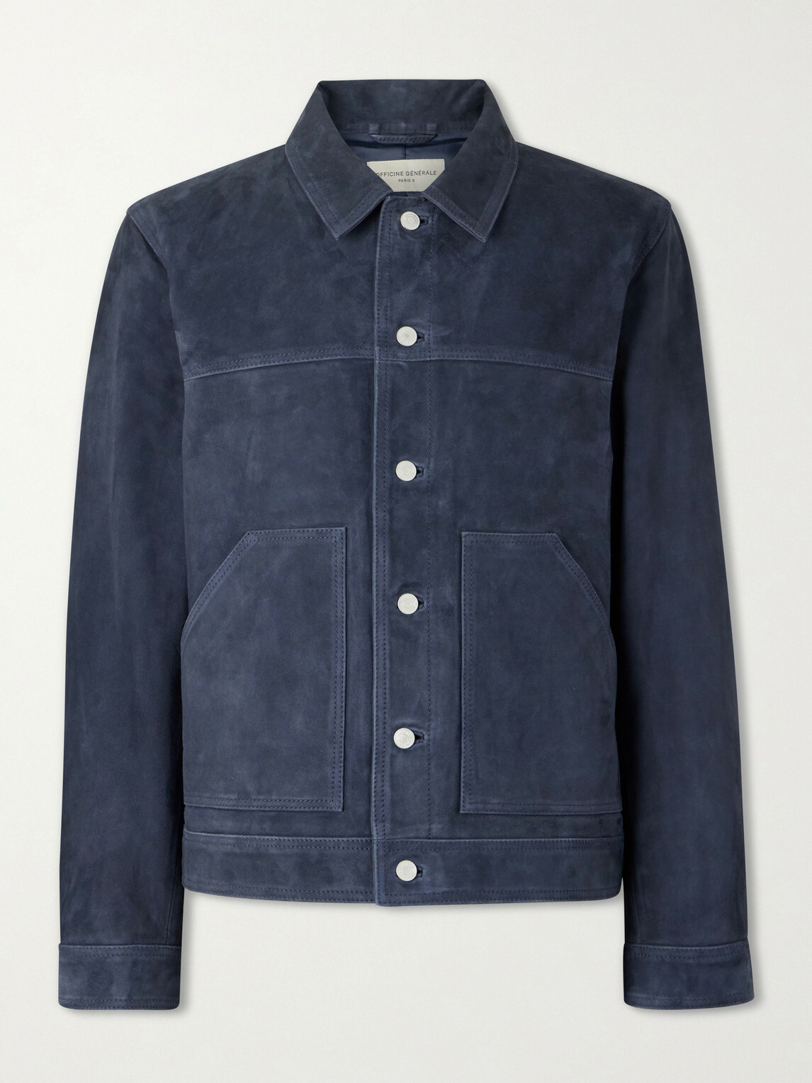Officine Générale - Loki Suede Jacket - Blue