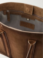 Officine Creative - Quentin/026 Cashmere-Lined Suede Tote Bag - Brown