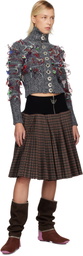 Chopova Lowena Gray Washed Up Cardigan