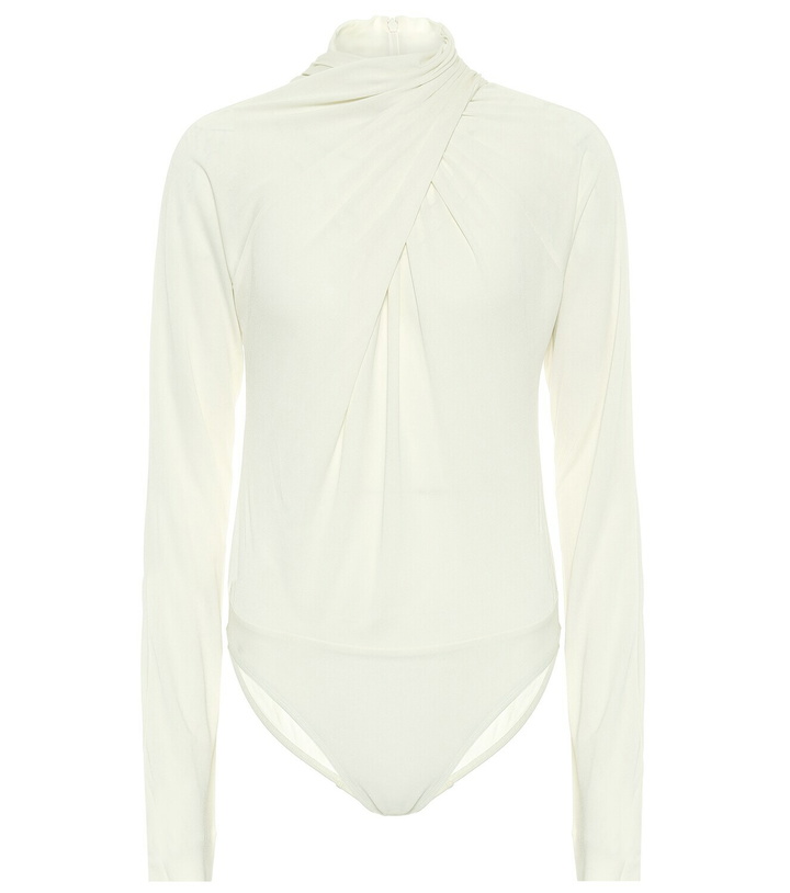 Photo: Petar Petrov Tiwa draped bodysuit