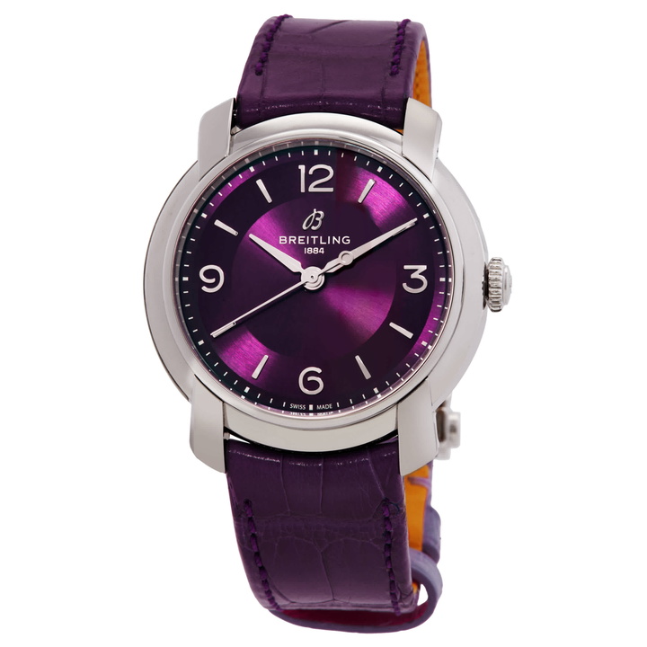 Photo: Breitling Premier Automatic Purple Dial Ladies Watch A10310121Q1P1