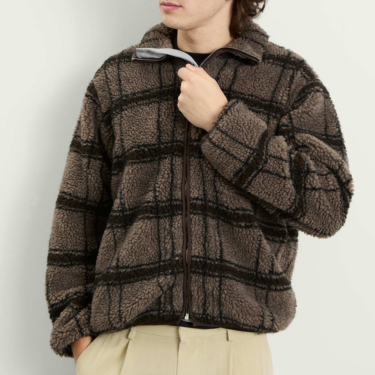 Ranra Men's River Fleece Jacket in Martini Olive