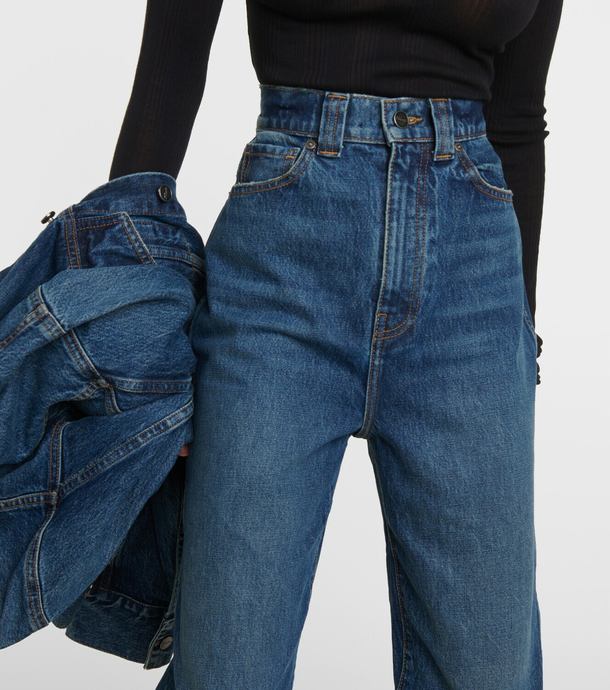 Khaite Albi high-rise straight jeans Khaite