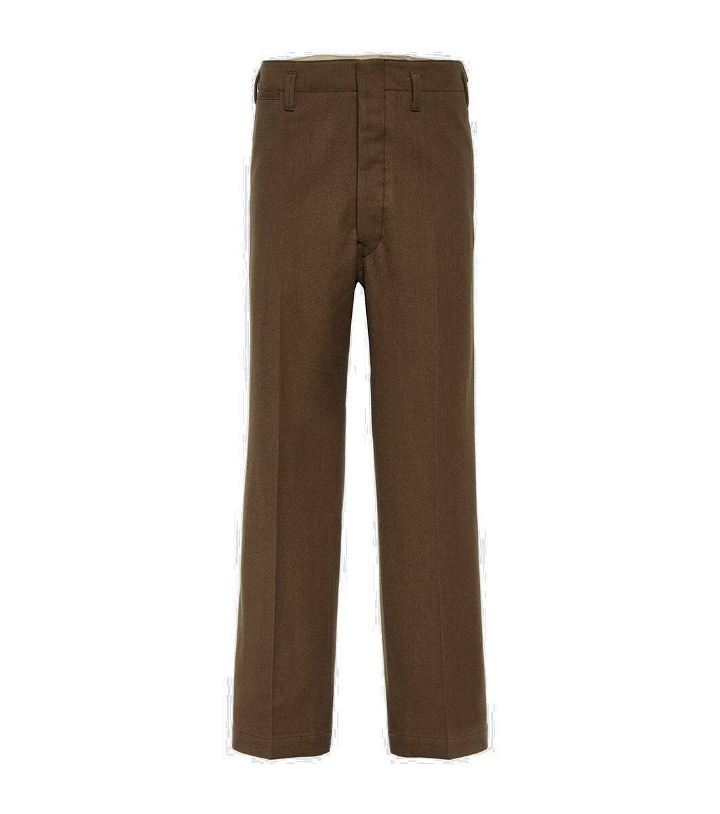 Photo: Lemaire Maxi cotton and wool chinos