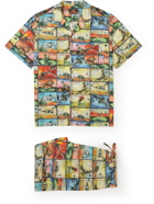 Desmond & Dempsey - Natural History Museum Printed Cotton Pyjama Set - Multi