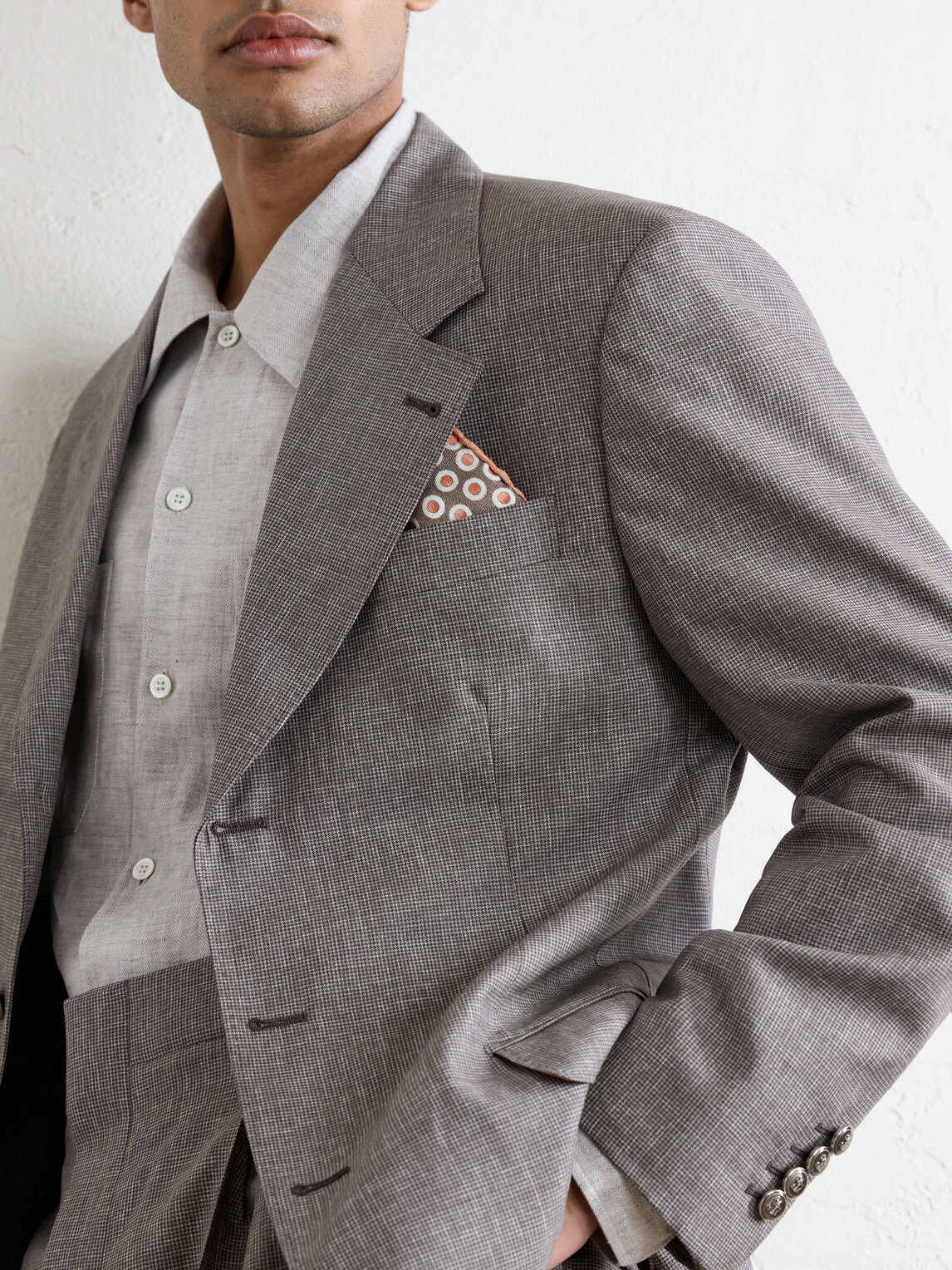 Brunello Cucinelli - Polka-Dot Silk Pocket