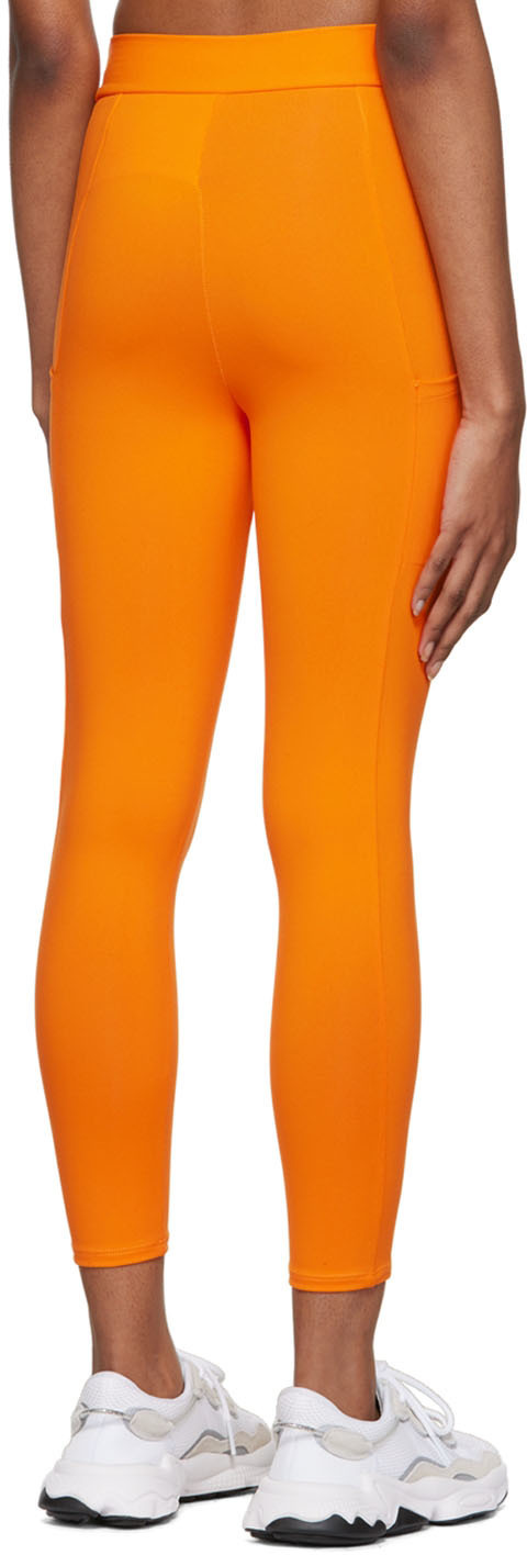 Live the Process Orange Crystal Sport Leggings