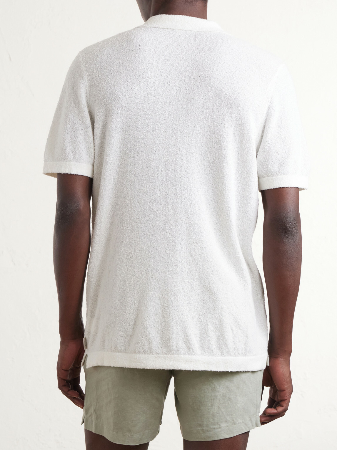 Onia - Cotton-Blend Terry Polo Shirt - Neutrals