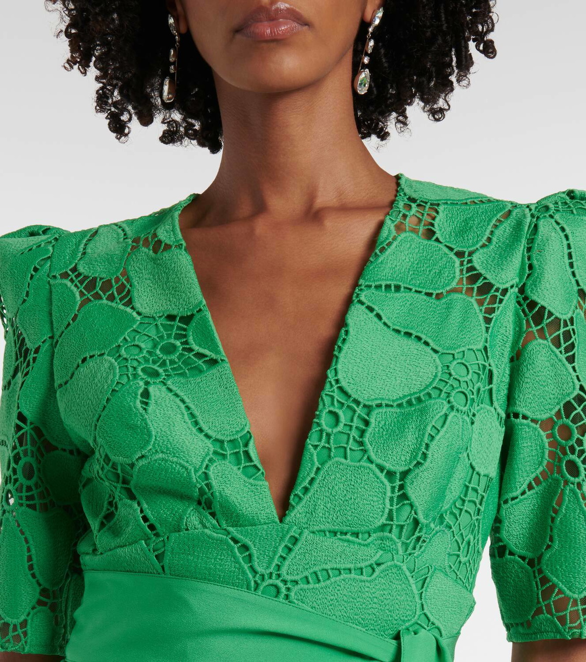 Elie Saab Macramé belted gown