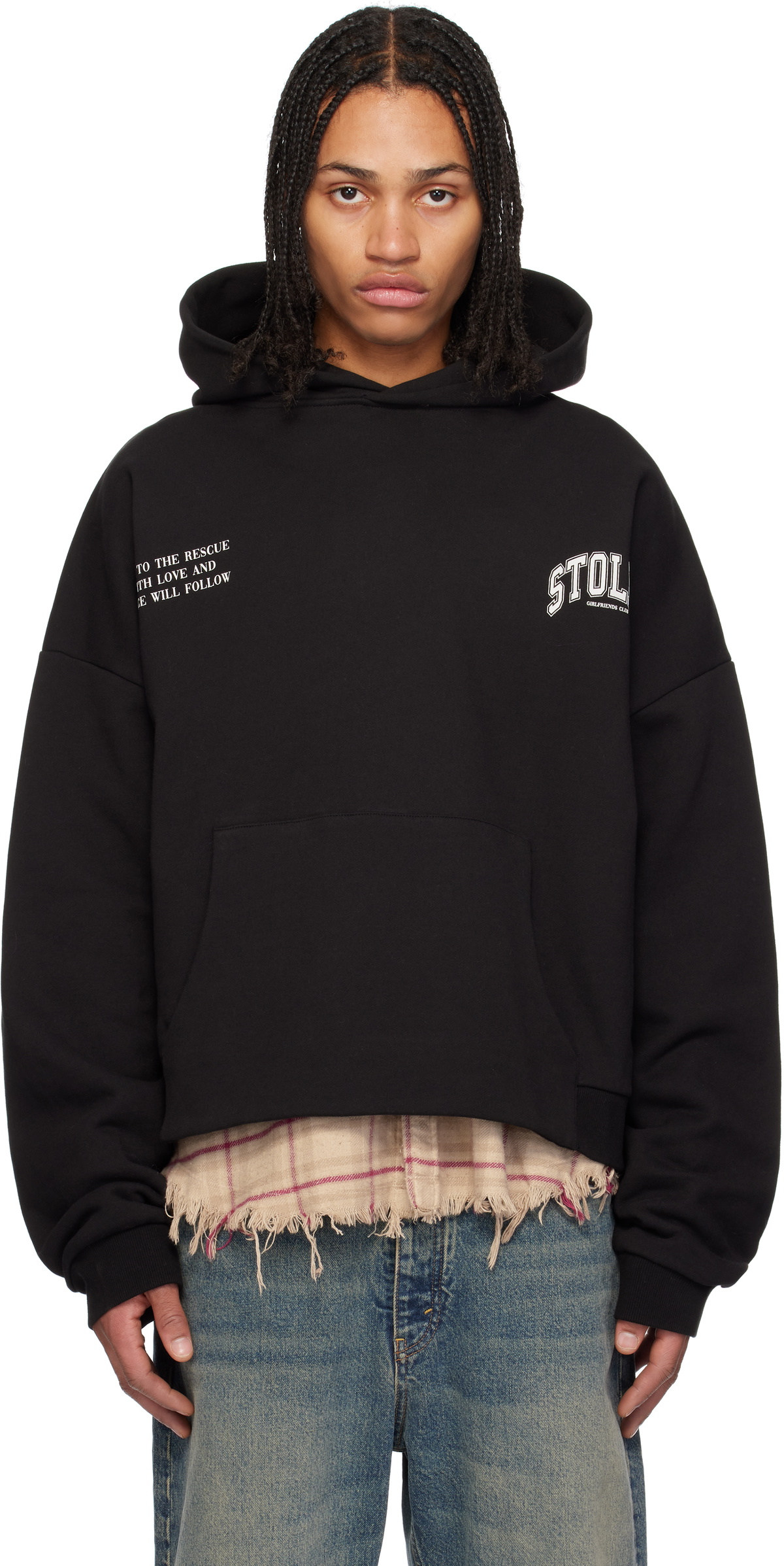 Stolen Girlfriends Club Black Teach Peace Hoodie