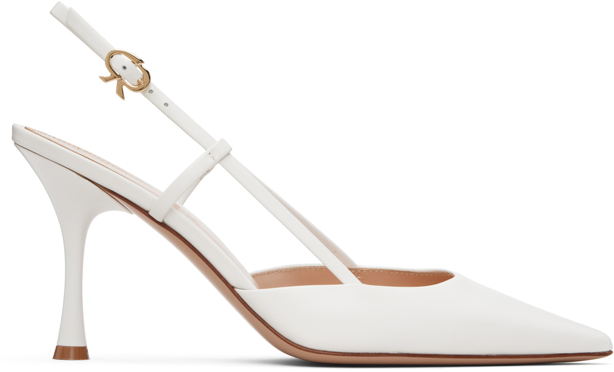 Gianvito Rossi White Ascent Heels