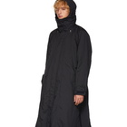 Issey Miyake Men Black Taffeta Raglan Coat