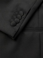 Saman Amel - Wool and Mohair-Blend Twill Tuxedo Jacket - Black