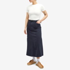 Gramicci Women's Voyager Midi Skirt in Double Navy