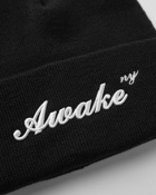 Awake Awake Script Logo Beanie Black - Mens - Beanies