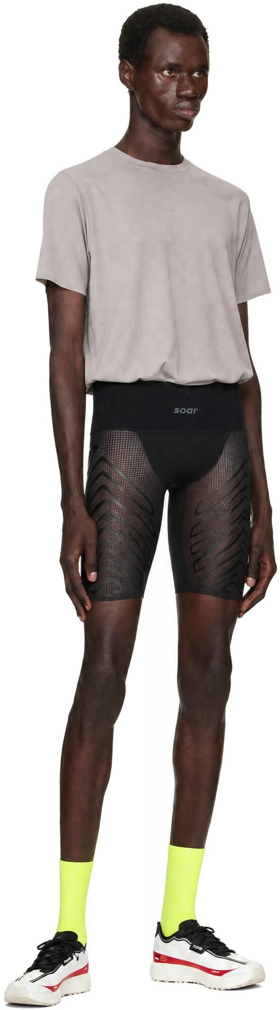 Soar Running Black Trail Race Shorts
