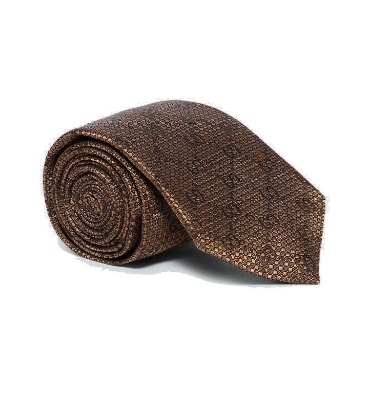 Photo: Gucci GG silk jacquard tie