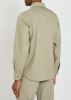 A.P.C. Warren Cotton-poplin Overshirt Khaki