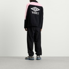 Umbro Men's x WOEI Drill Top in Black/Pink