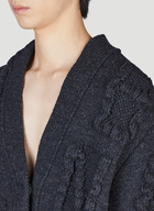 Shetland Knit Cardigan in Black