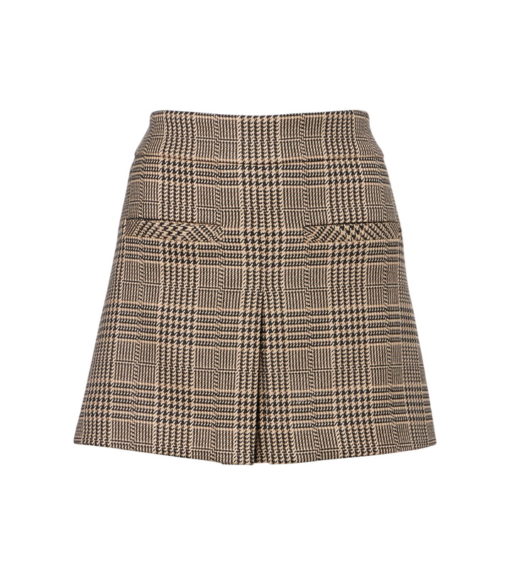 Photo: Veronica Beard Pavaline houndstooth miniskirt