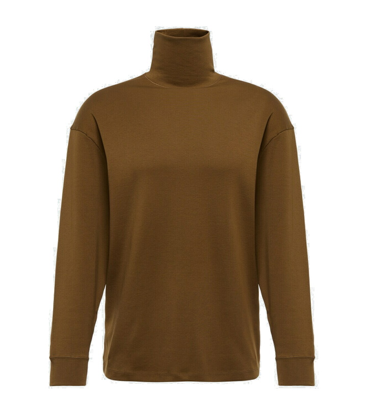 Photo: Lemaire Cotton jersey turtleneck top