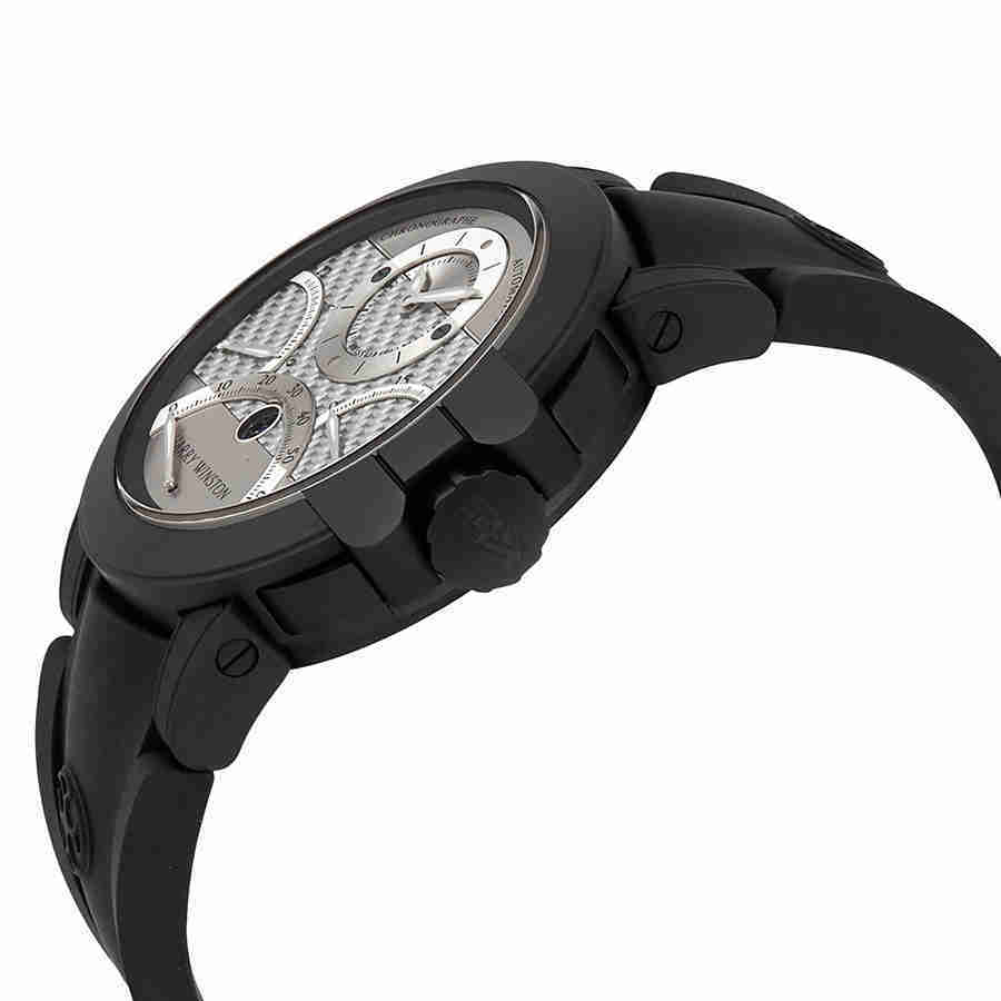 Harry Winston Ocean Triple Retrograde Chronograph Automatic Silver Dial Mens Watch OCEACT44ZZ006