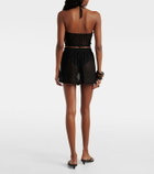 Missoni Crochet lamé shorts